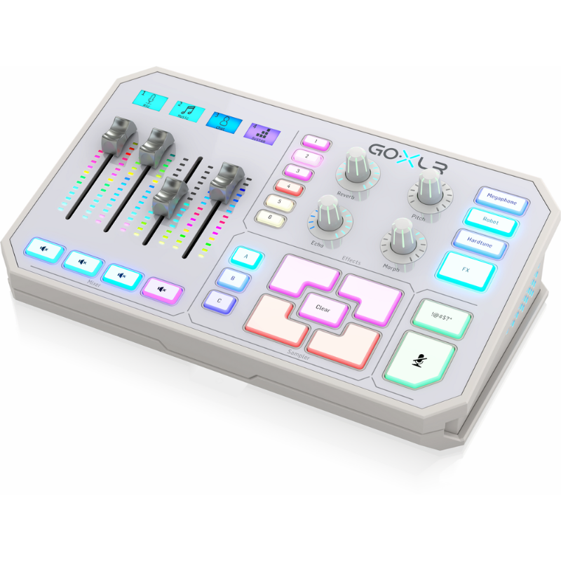 TC Helicon GoXLR White Online Broadcaster Platform with 4-Channel Mixer and Vocal Effects — view 3