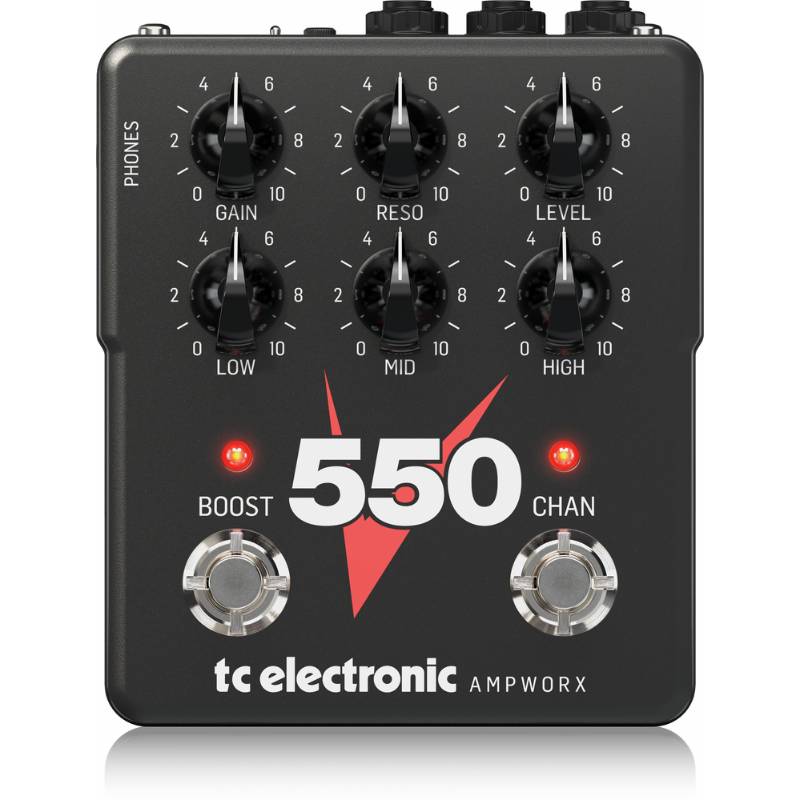 TC Electronic V550 Dual Channel Guitar Preamp Pedal — view 2