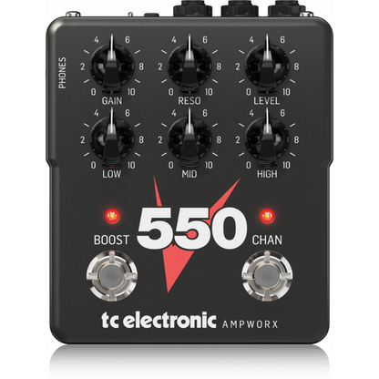 TC Electronic V550 Dual Channel Guitar Preamp Pedal — view 2
