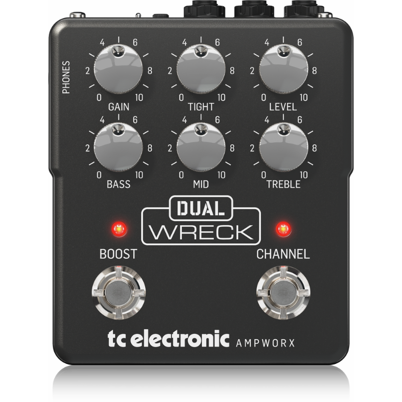 TC Electronic Dual Wreck Dual Channel Guitar Preamp Pedal — view 2