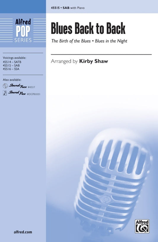 Blues Back to Back SAB Choral Sheet Music