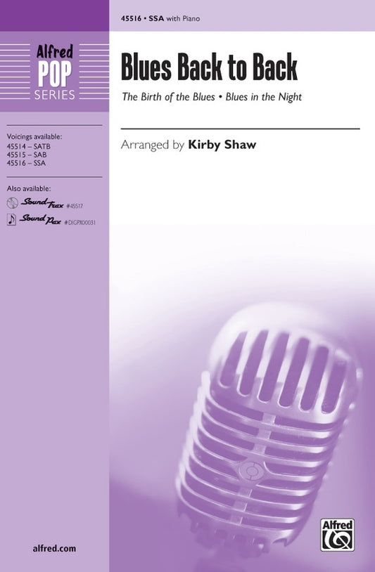 Blues Back to Back SSA Choral Sheet Music