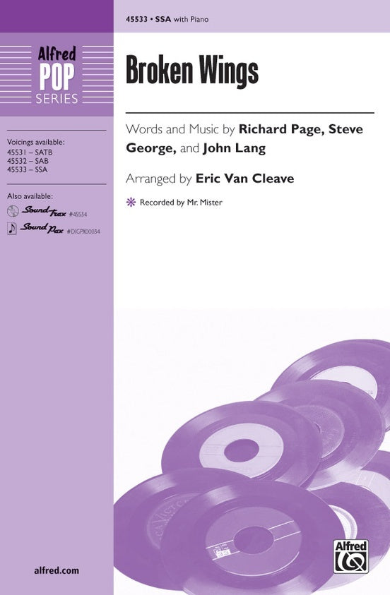 Broken Wings SSA Choral Sheet Music