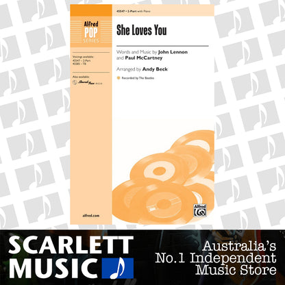 She Loves You SA Choral Sheet Music — view 2