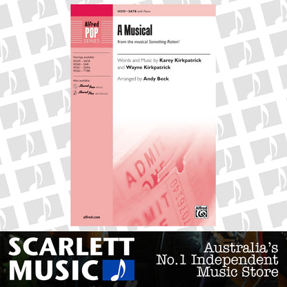 A Musical SATB Choral Sheet Music — view 2