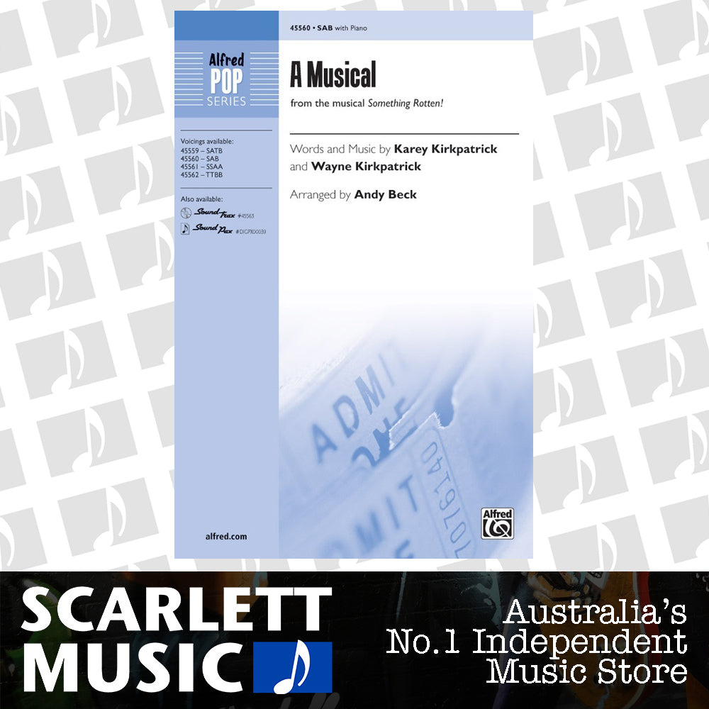 A Musical SAB Choral Sheet Music — view 2