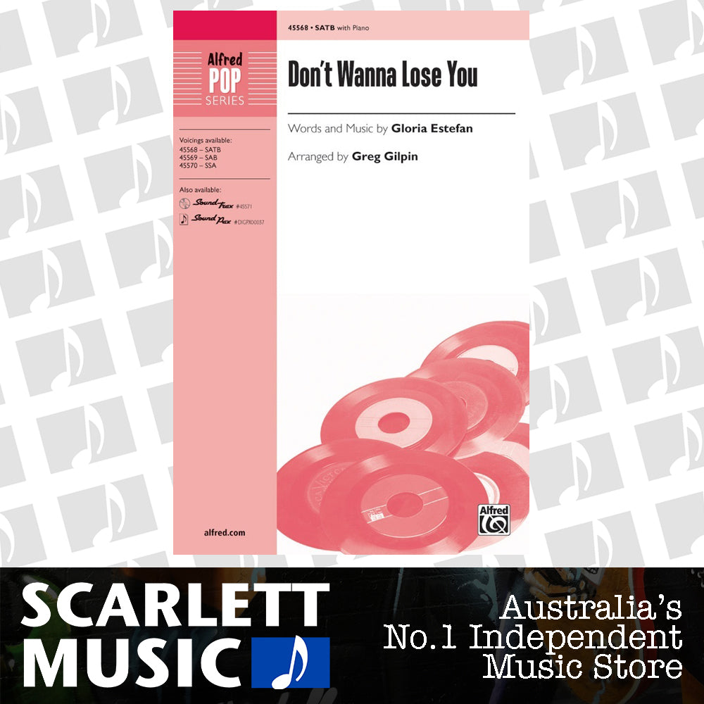 Don't Wanna Lose You SATB — view 2