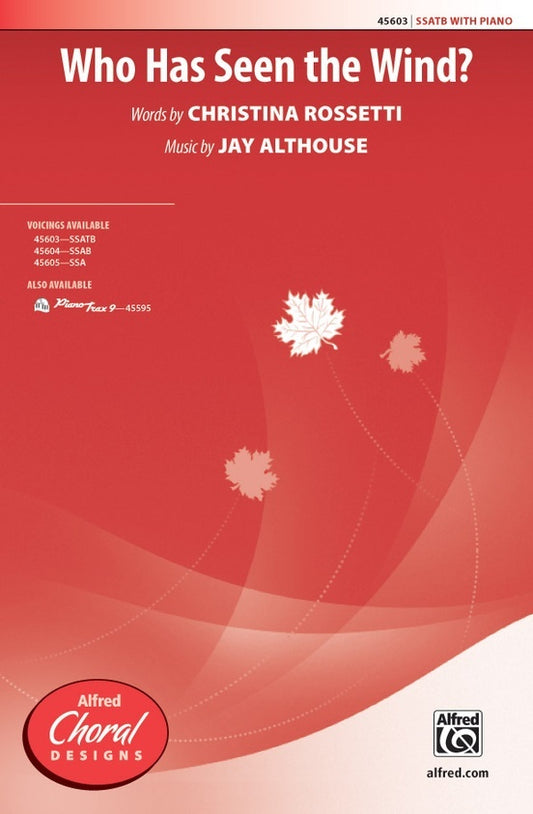 Who Has Seen the Wind SSATB Choral Sheet Music