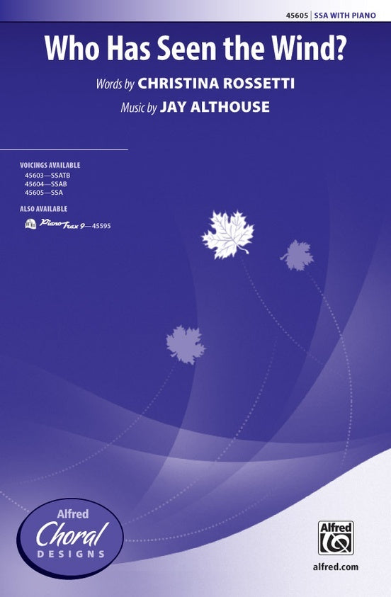 Who Has Seen the Wind SSA Choral Sheet Music