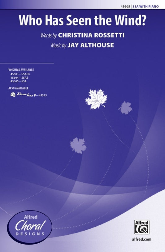 Who Has Seen the Wind SSA Choral Sheet Music