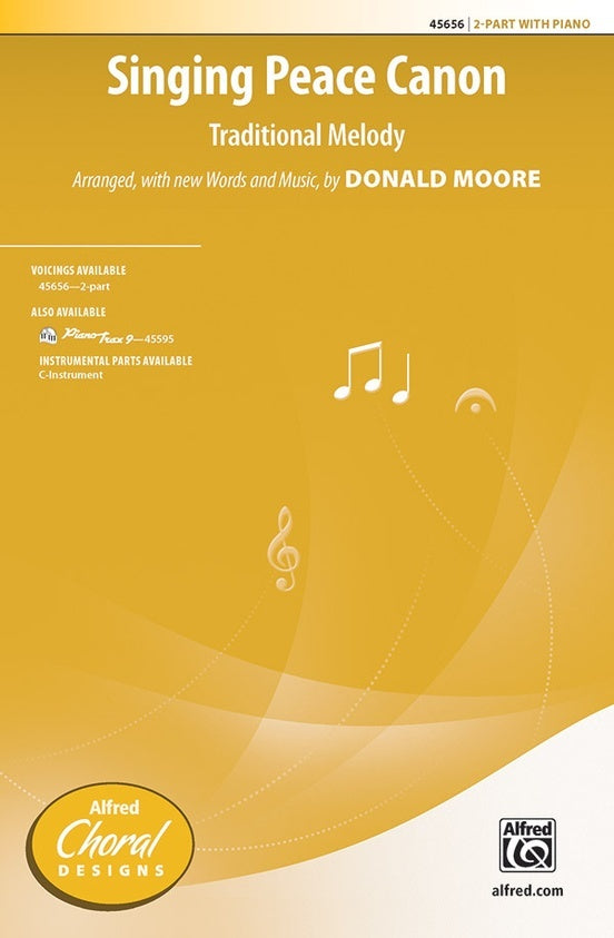 Singing Peace Canon SA Choral Sheet Music