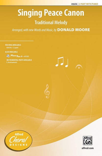 Singing Peace Canon SA Choral Sheet Music