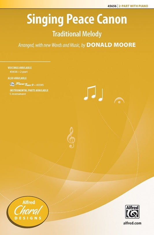 Singing Peace Canon SA Choral Sheet Music