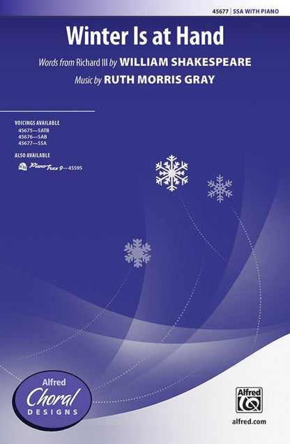 Winter is at Hand SSA Choral Sheet Music