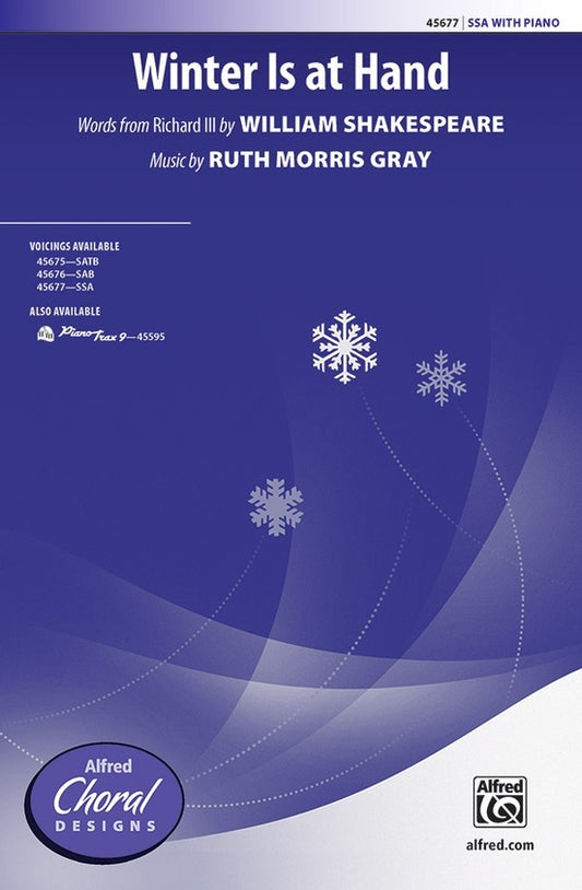 Winter is at Hand SSA Choral Sheet Music