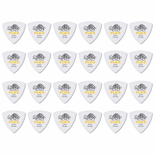 24 x Jim Dunlop Tortex Triangle FLEX 0.73MM Gauge Guitar Picks 456R