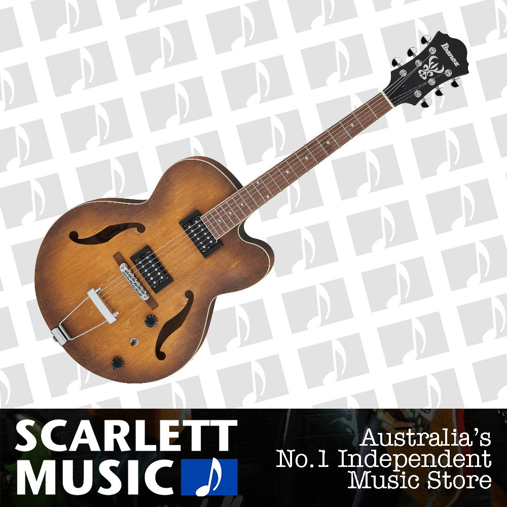 Ibanez Artcore AF55 Semi Hollowbody Electric Guitar Tobacco Flat — view 2