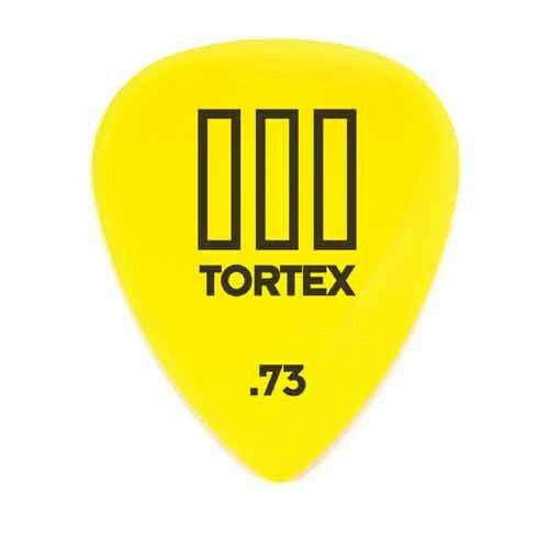72 x Jim Dunlop Tortex TIII Yellow 0.73mm Guitar Picks T3 Bulk Bag 462R