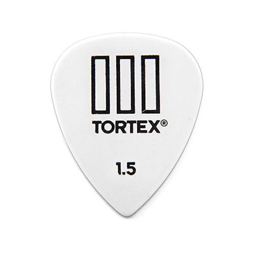 12 x Jim Dunlop Tortex TIII White 1.50mm Guitar Picks T3 USA 462R