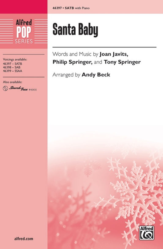 Santa Baby Choral Sheet Music SATB