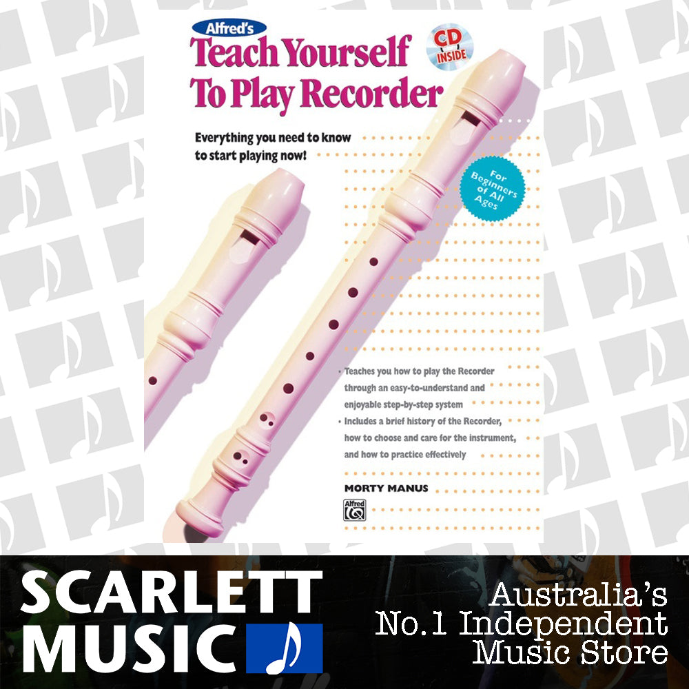 Alfred's Teach Yourself to Play Recorder Book with CD — view 2