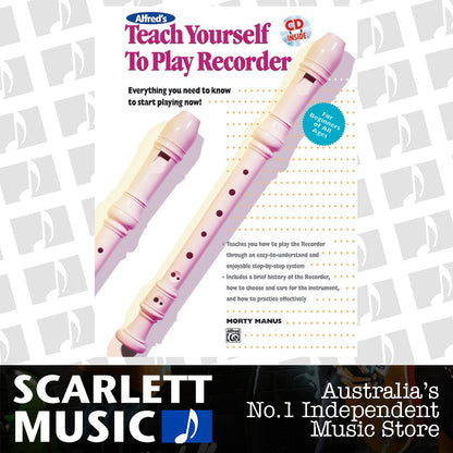 Alfred's Teach Yourself to Play Recorder Book with CD — view 2