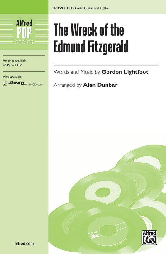 Wreck of the Edmund Fitzgerald TTBB Choral Sheet Music