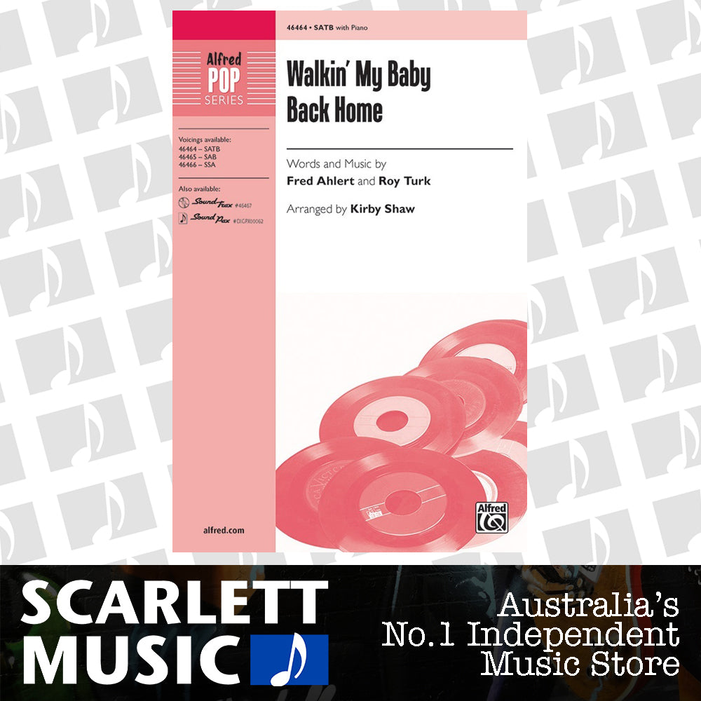 Walkin' My Baby Back Home SATB Choral Sheet Music — view 2