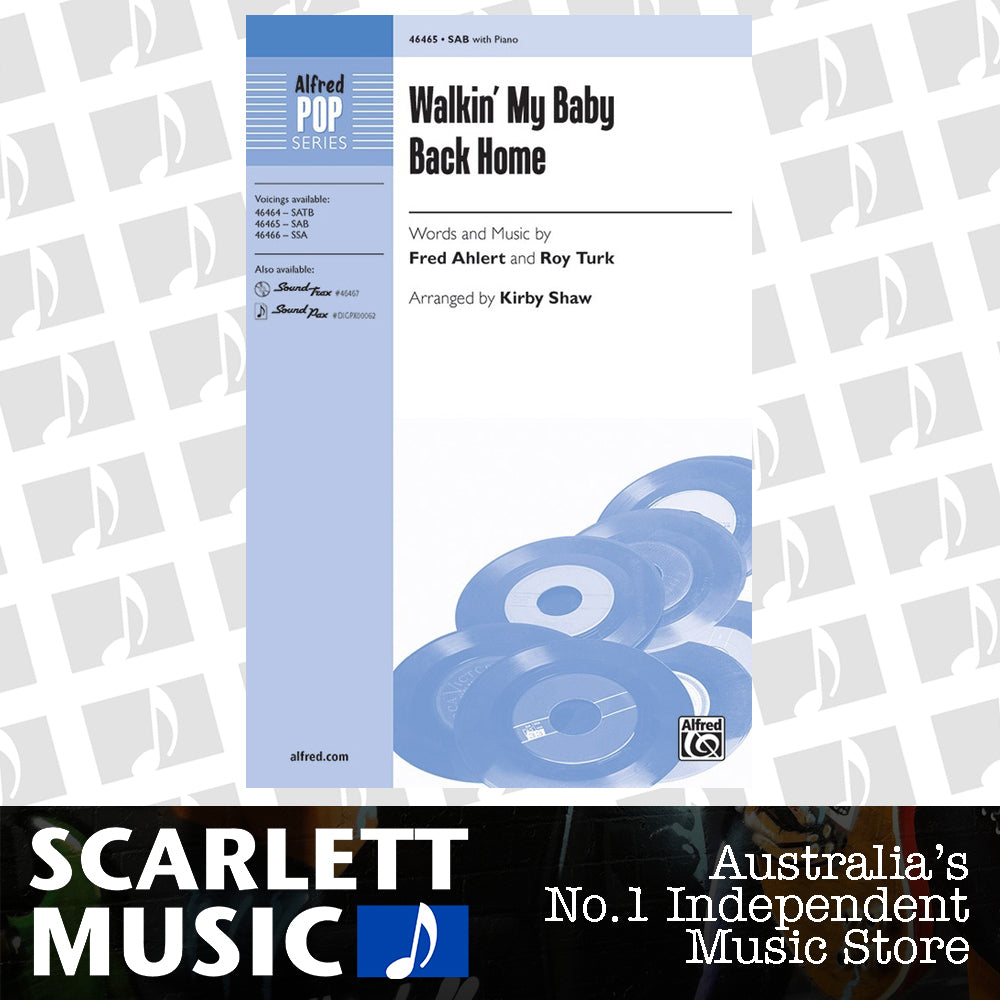 Walkin' My Baby Back Home SAB - Choral Sheet Music — view 2