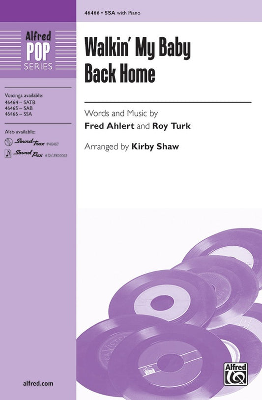 Walkin' My Baby Back Home SSA Choral Sheet Music