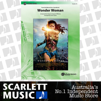 Wonder Woman Arr. by Victor Lopez Concert Band Sheet Music Grade 2.5 — view 2