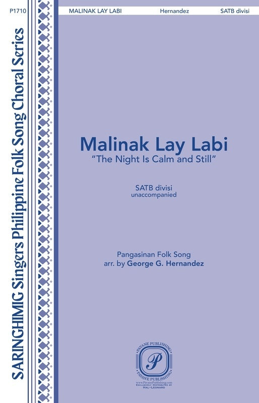Malinak Lay Labi Satb Divisi A Cappella Octavo