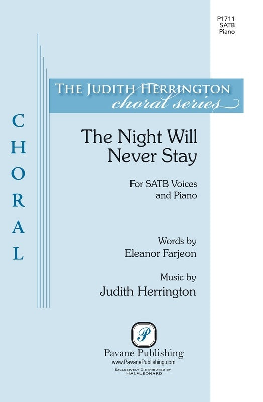 The Night Will Never Stay Satb Octavo