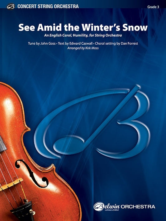 See Amid the Winter's Snow String Orchestra Grade 3 Score/Parts