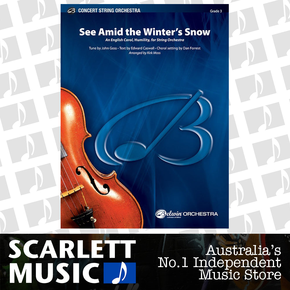 See Amid the Winter's Snow String Orchestra Grade 3 Score/Parts — view 2