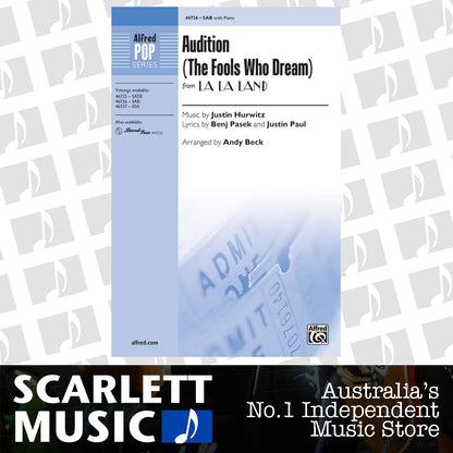 Audition (The Fools Who Dream) SAB Choral Sheet Music — view 2