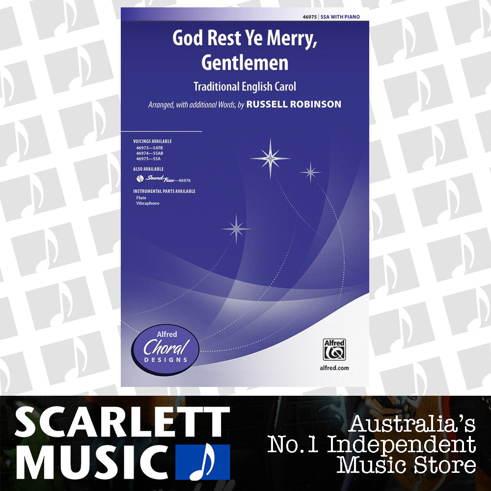 God Rest Ye Merry Gentlemen SSA — view 2