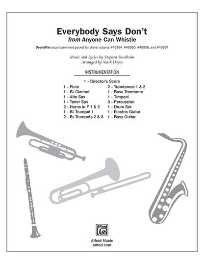 Everybody Says Don't Soundpax Parts