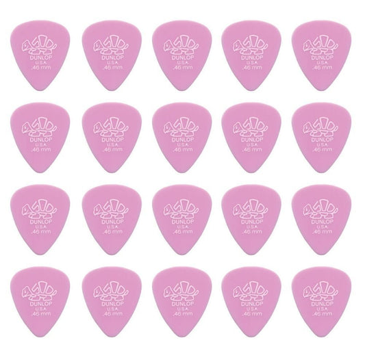 20 x Dunlop Premium DELRIN 500 .46MM Gauge Guitar Picks 41R
