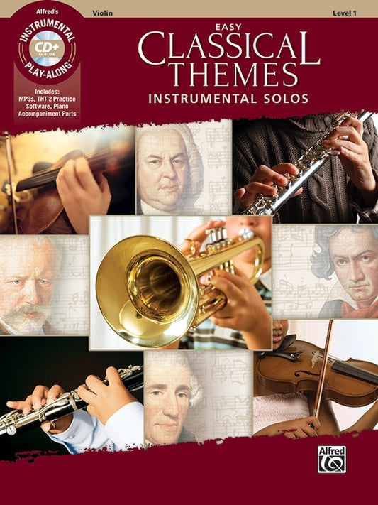 Easy Classical Themes Inst Solos Violin Book/CD
