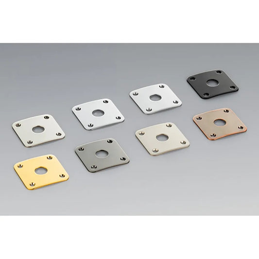 Schaller Ruthenium Guitar Jack-Socket Plate 15190600
