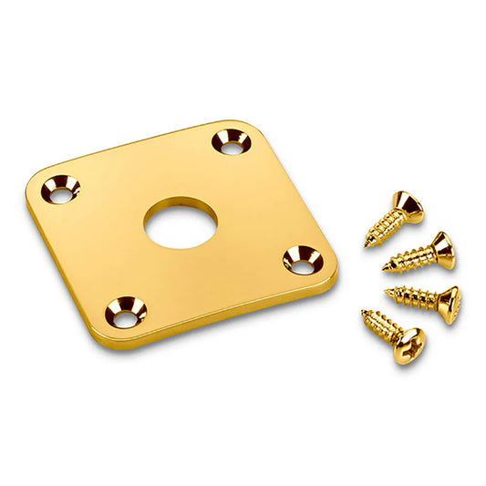 Schaller Gold Guitar Jack-Socket Plate 161-15190500