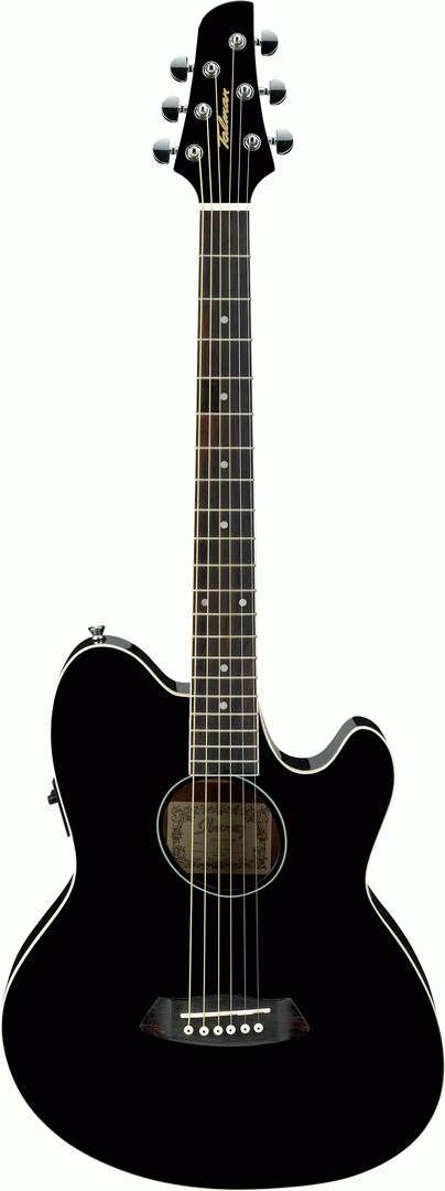 Ibanez TCY10E BK Acoustic-Electric Guitar (Black High Gloss)