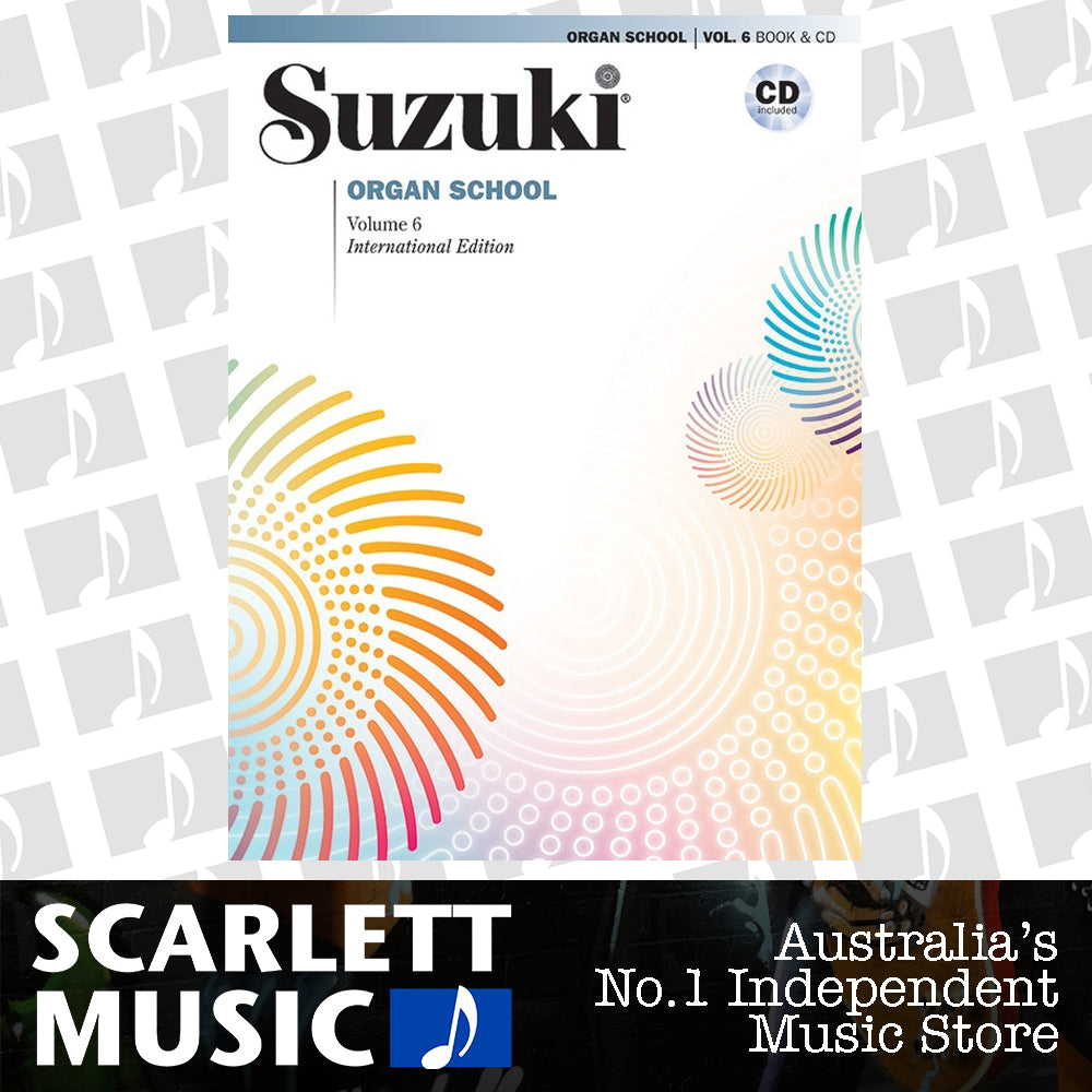 Suzuki Organ School Volume 6 Book/CD by Shinichi Suzuki, Perf by Lars Hagstrom, Alfred 47155 — view 2
