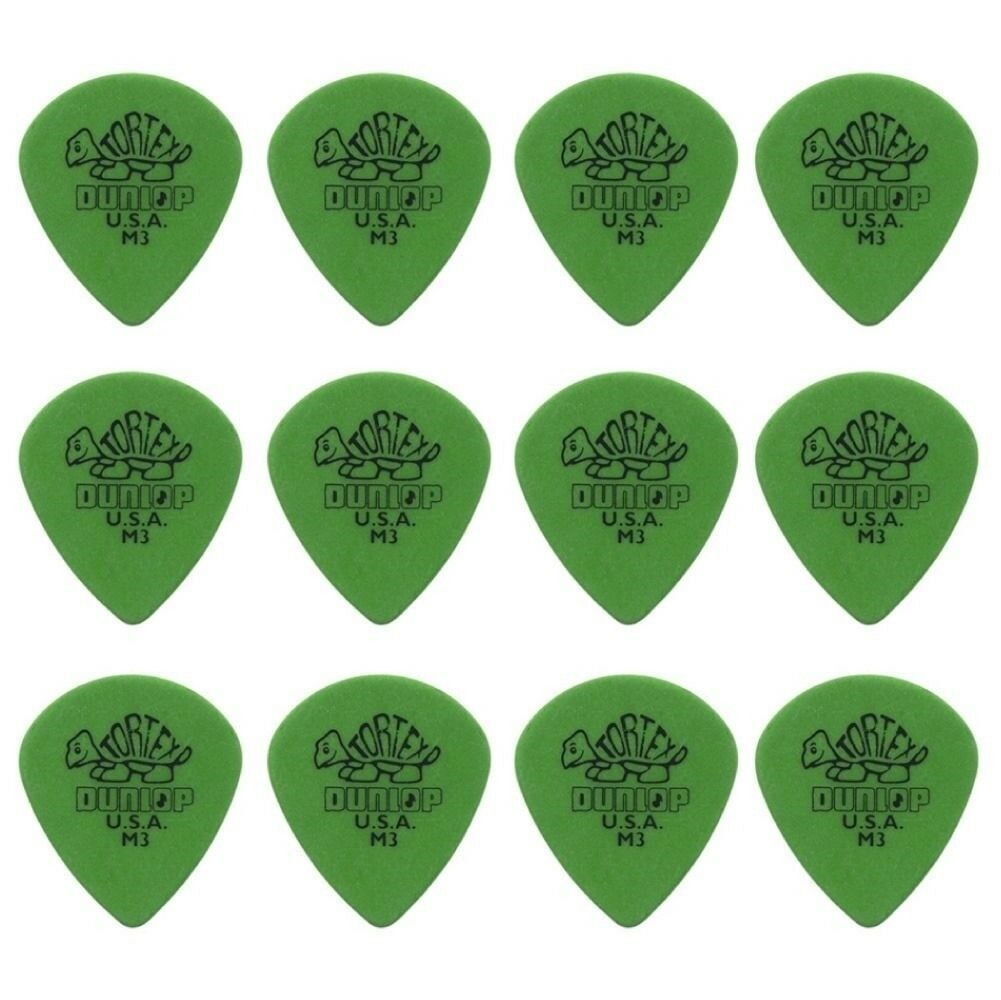 12 x Jim Dunlop Tortex Jazz Medium Sharp Guitar Picks Jazz III 472RM3