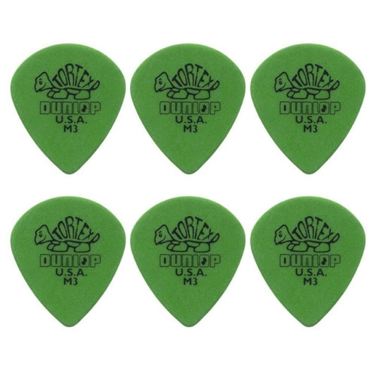 6 x Jim Dunlop Tortex Jazz Medium Sharp Guitar Picks Jazz III 472RM3