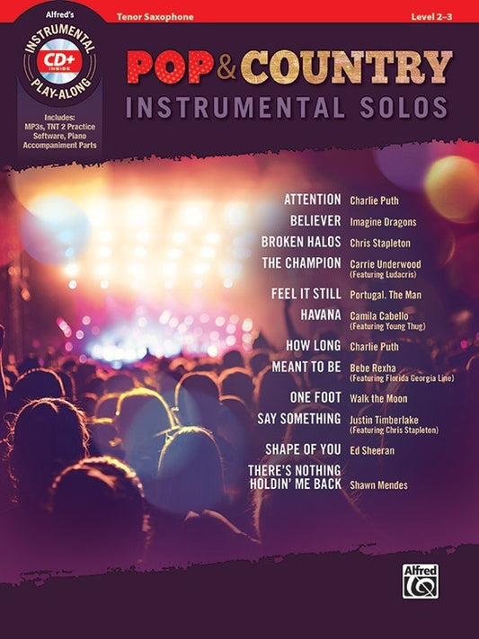 Pop & Country Instrumental Solos Tenor Sax Book/CD