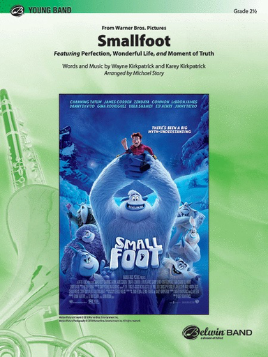 Smallfoot Young Band Grade 2.5 Concert Band Sheet Music by Wayne & Karey Kirkpatrick arranged by Michael Story