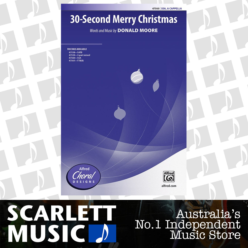 30 Second Merry Christmas SSA — view 2