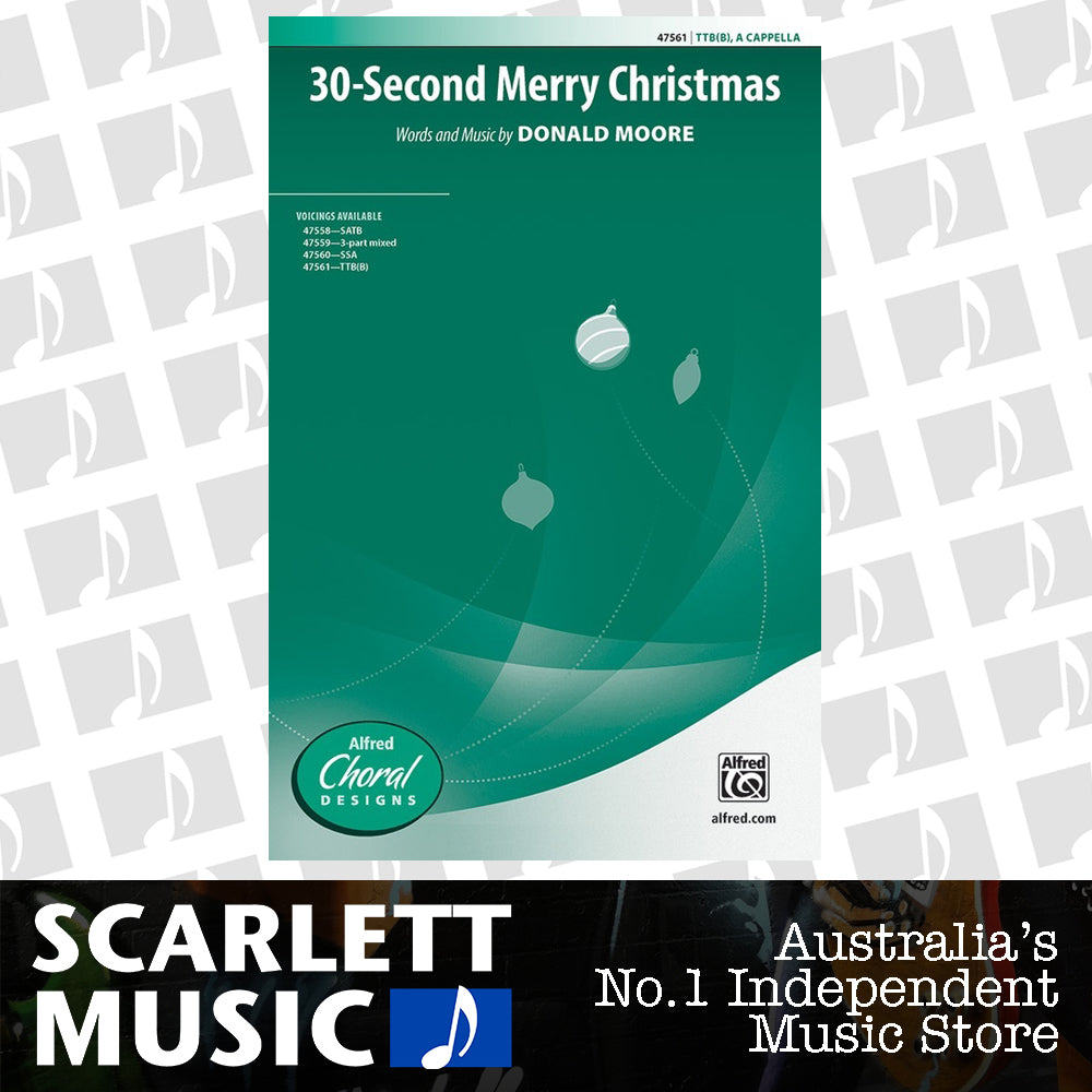 30 Second Merry Christmas TTBB — view 2